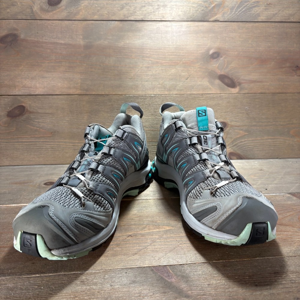 Salomon XA Pro 3D Womens size 8 shoes Gray Trail Running Hiking sneakers - Picture 3 of 9